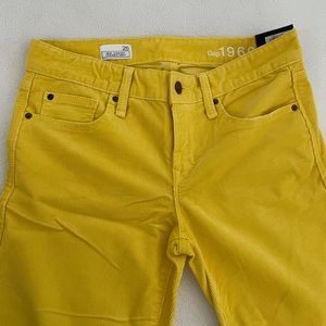 Gap 1969 yellow straight leg corduroy pants